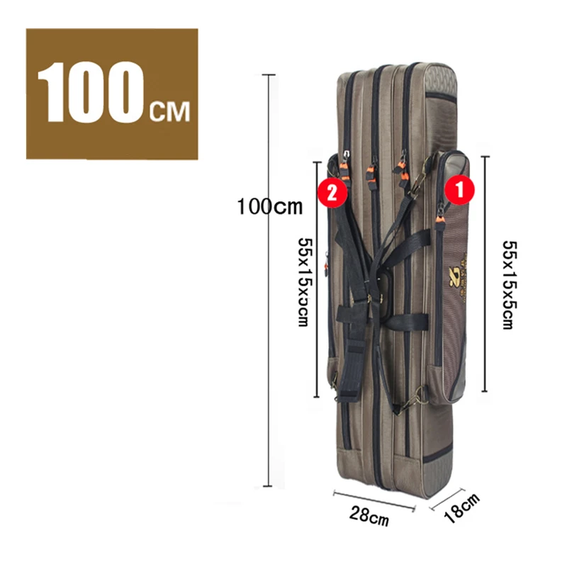 3 слоя Рыболовная Сумка большой емкости портативный рыбы полюс Инструменты сумка для хранения снасти приспособления сумки через плечо Сумки из натуральной кожи Спорт на открытом воздухе