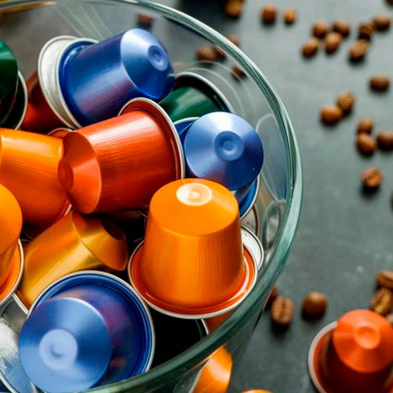 Customized Aluminum Capsule Coffee Packaging Compostable Nespresso Pods Coffee Capsules for Sale