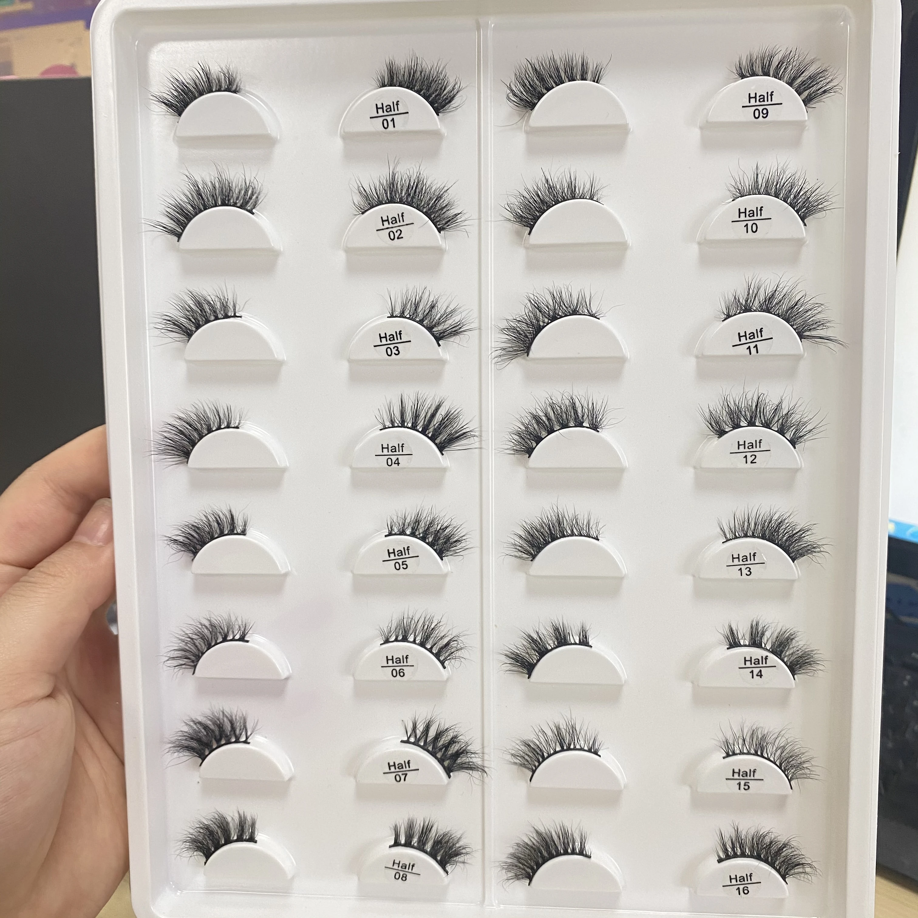 01-16 eyelashes half eyelashes (old) half eyelashes half mink eyelashes half eyelashes