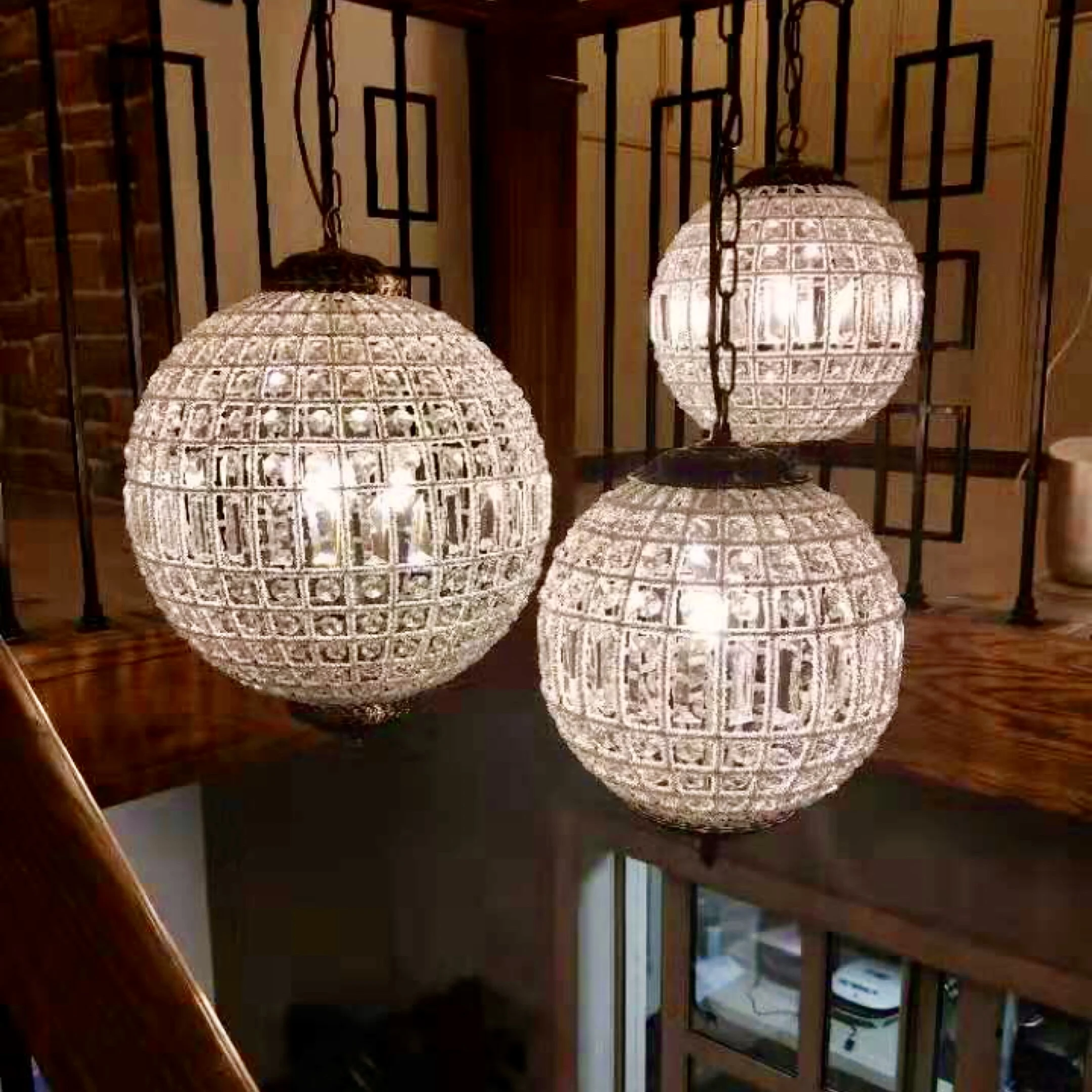 Mid Century Vintage French Empire Crystal Chandelier Birdcage Vintage Chandelier For Wedding Interior Dinner Room Decor