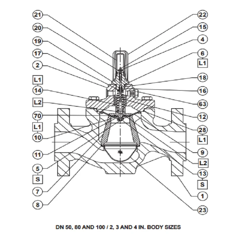 Chinese SKID-MOUNTED with regulating control valve LR125 FISHER  pressure regulators for gas