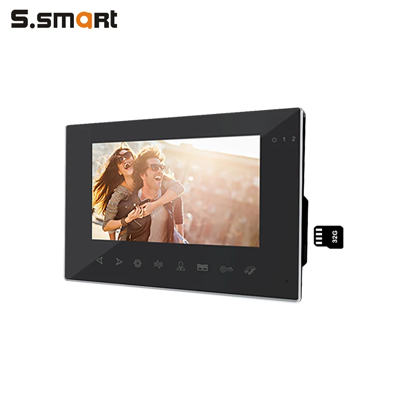 
10% OFF Factory Wholesale Black 2 Wired Plastic Housing Ring Camera Door Bell For Building 