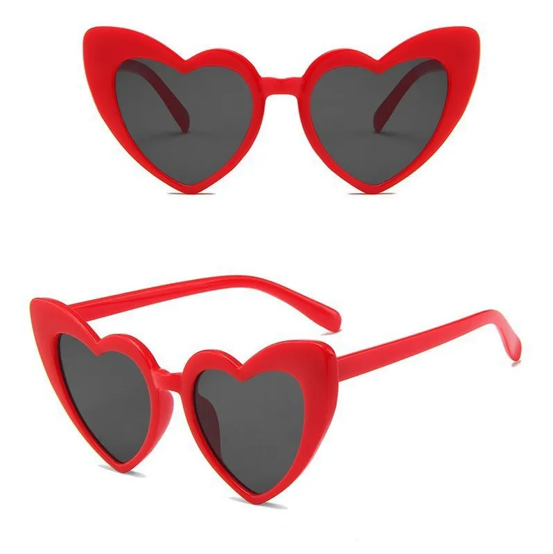 Wholesale Hot fashion heart sun glasses for ladies classic women sunglasses party cute shades cheap gafas de sol Multiple colors