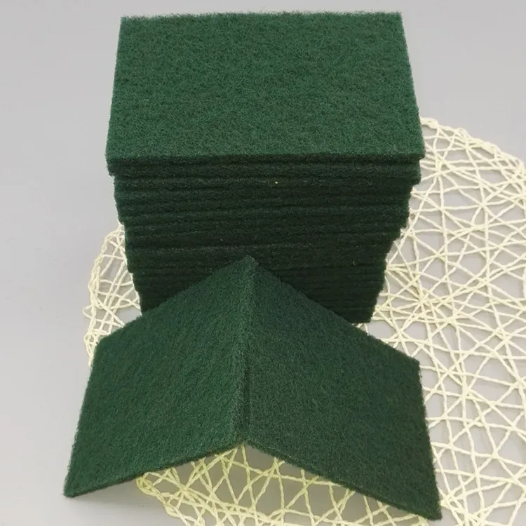  Sponge Scouring Pad Kitchen Factory Direct Supply Green 15*10*0.5 200 Sets YINER