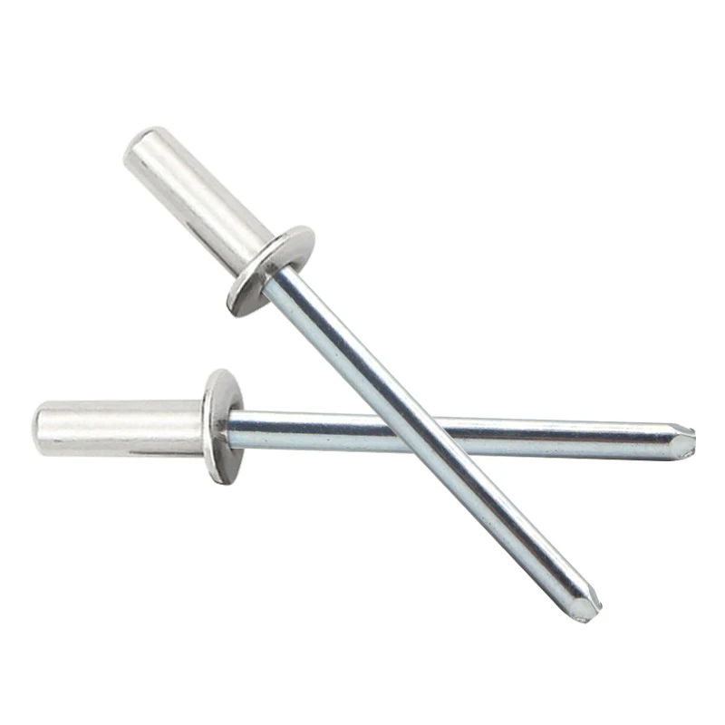 Fasteners factory closed type aluminum countersunk /round head pop rivet 304/303/316 stainless steel
