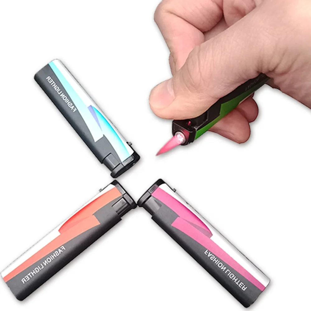 HP-990A New Design Fashionable Colored Sliver Metal Flint Lighters Bulk