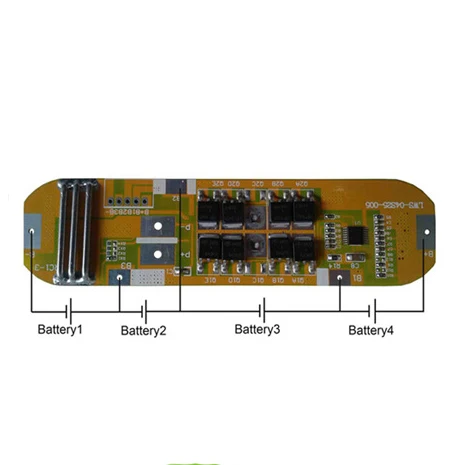  Дополнительный внешний аккумулятор печатной платы 4s 12 8 v LiFePo4 pcb для светодиодной