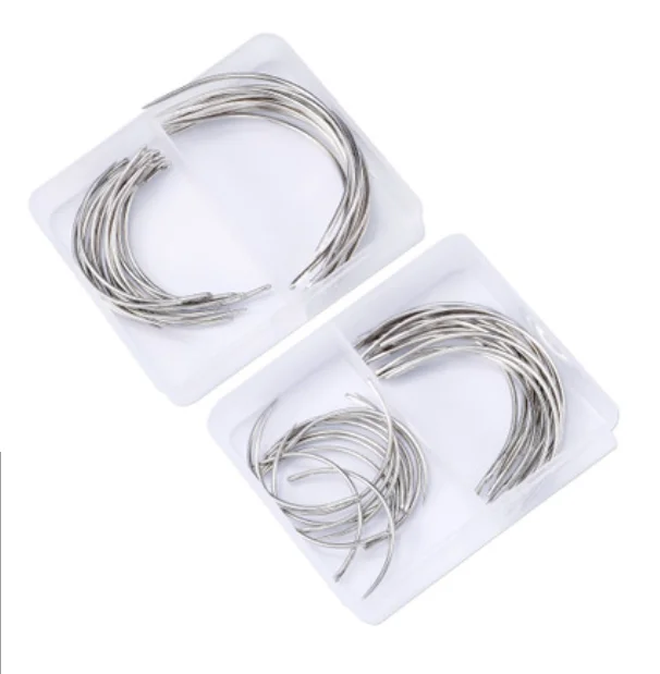 Набор Игл из нержавеющей стали изогнутые иглы швейная игла ручной