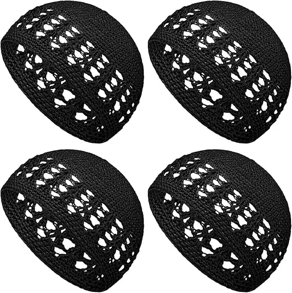 New Style Wholesale Egyptian Turkish Arabic Men Embroidery Muslim Prayer Hat Islamic Kufi Hat