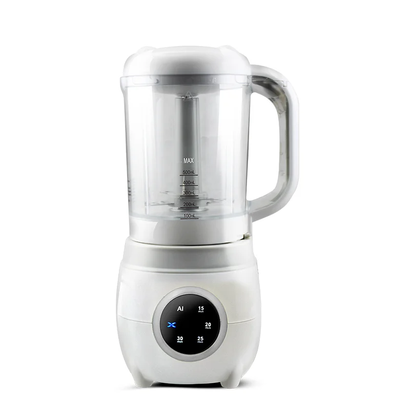 
Kitchen appliances food processor 4 in 1 double blade processor: blend, steam, defrost, sterilization 