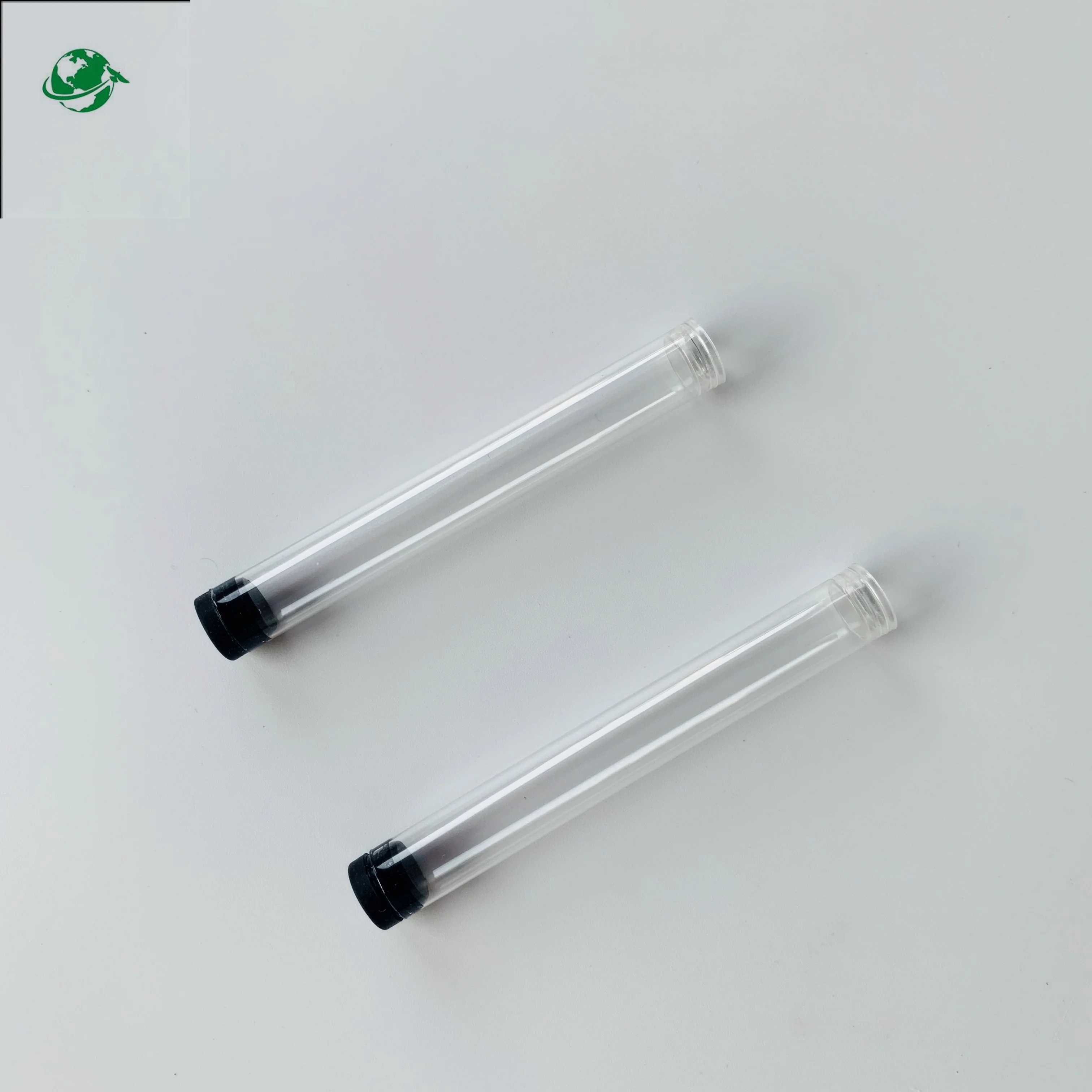 Custom 16 mm 18 mm plastic test tubes Testing cylinder shape with cork stopper for gifts packaging