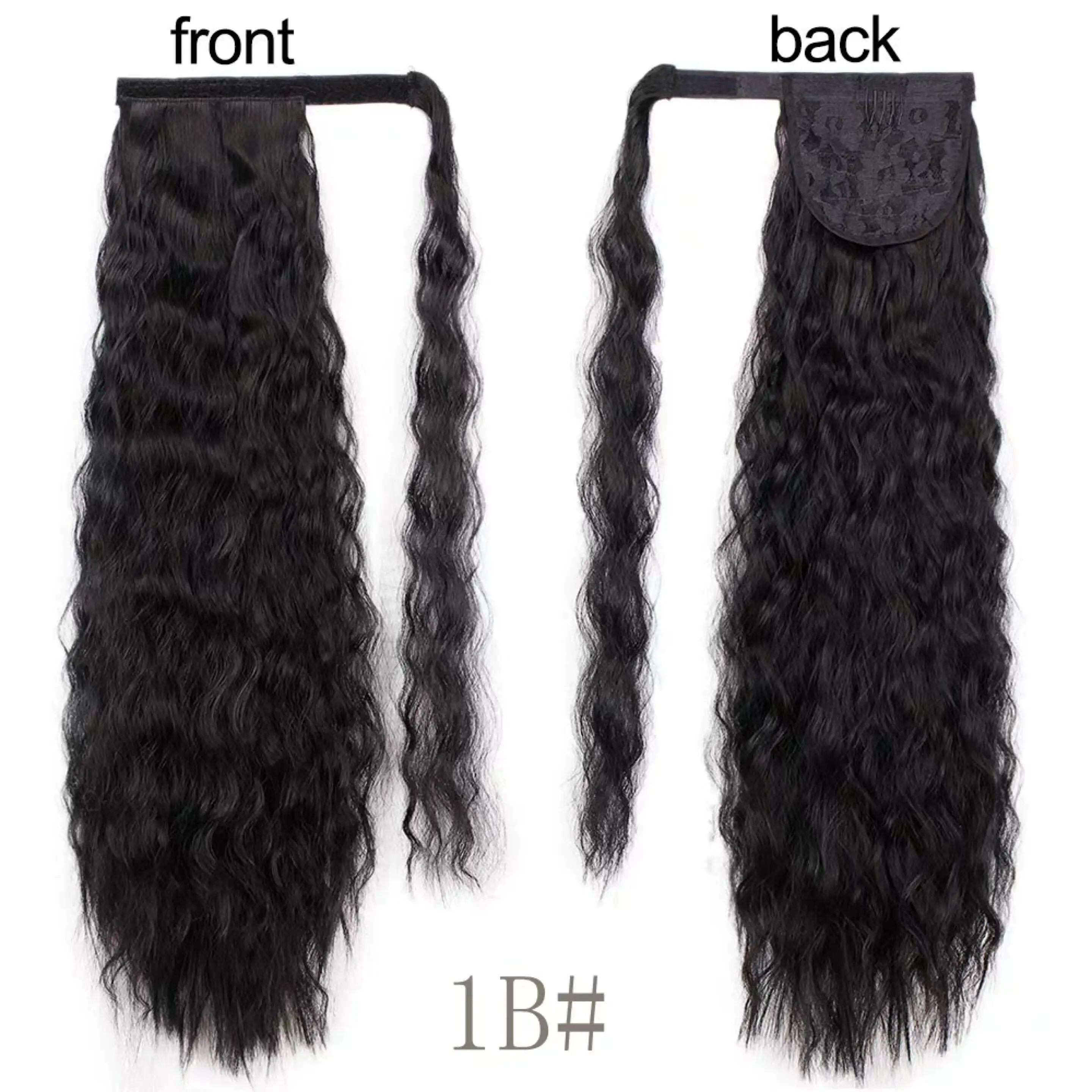 2020 Top Sell Synthetic Yaki Straight Ponytail Hair Piece Afro Kinky Curly Ponytail with Nylon Tape For Black Women