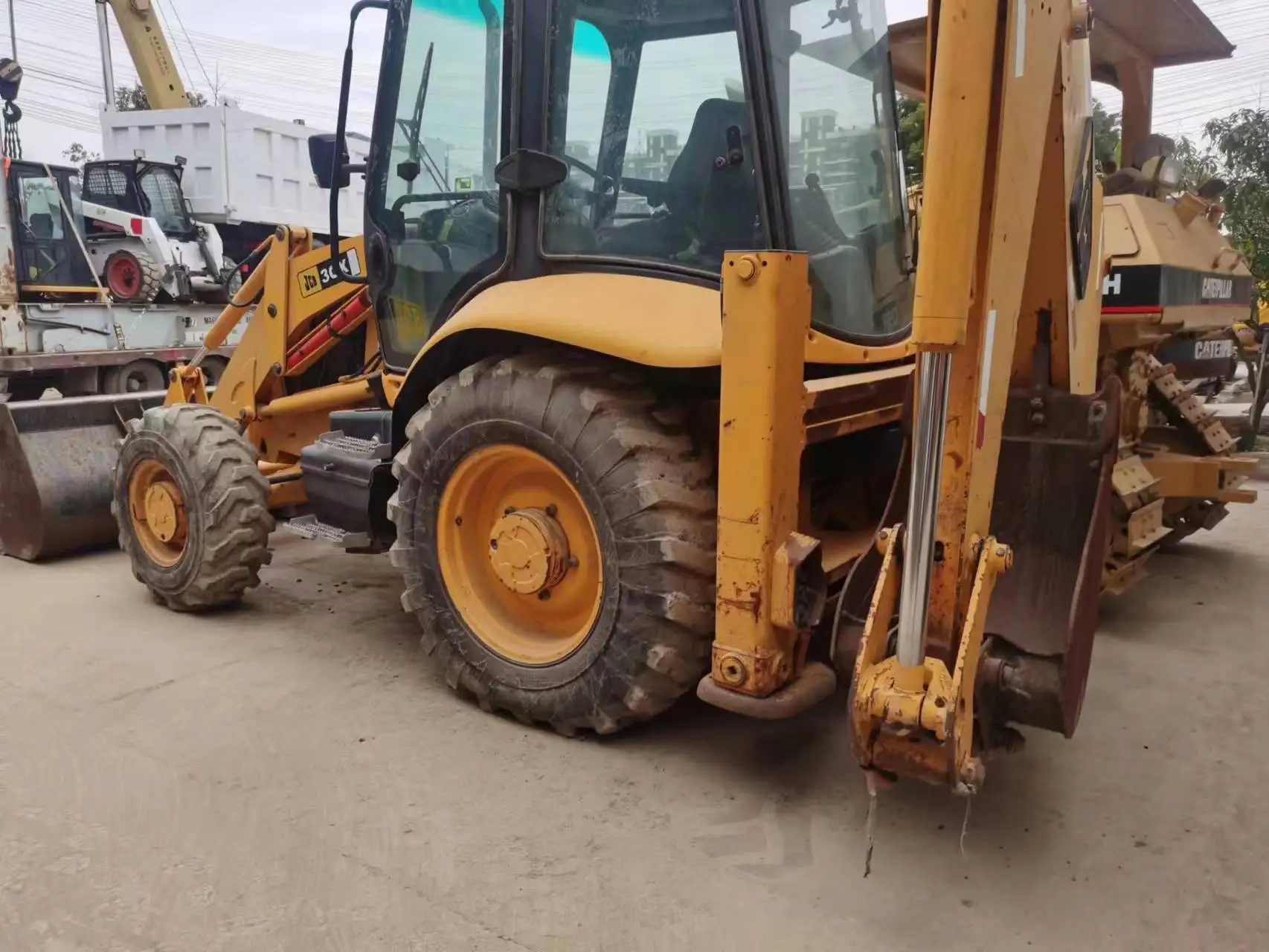 Б/у экскаватор-погрузчик JCB 4CX Франция б/у 3CX низкая цена экскаваторы-погрузчики на продажу