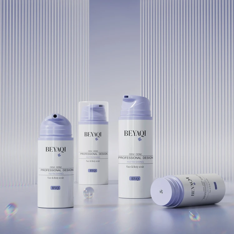 Personal care body wash hand soap cosmetic foam facial cleanser 50ml 100ml 150ml vacuum cosmetic travel airless container