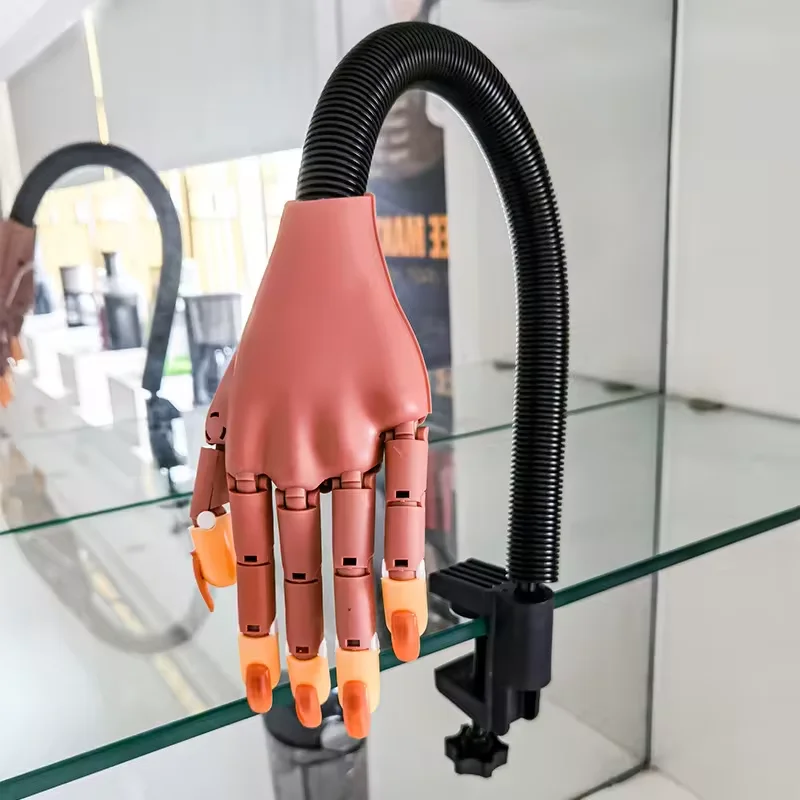 OEM Logo Artificial Practice Nail Hand with Replaceable DIY Manicure Training Hands