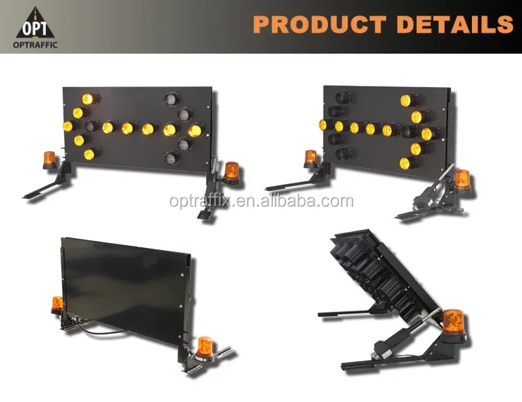 Power Driven Rotatable Arrow Board LED 15 or 25 Lights VMAB Vehicle Mounted Arrow Board