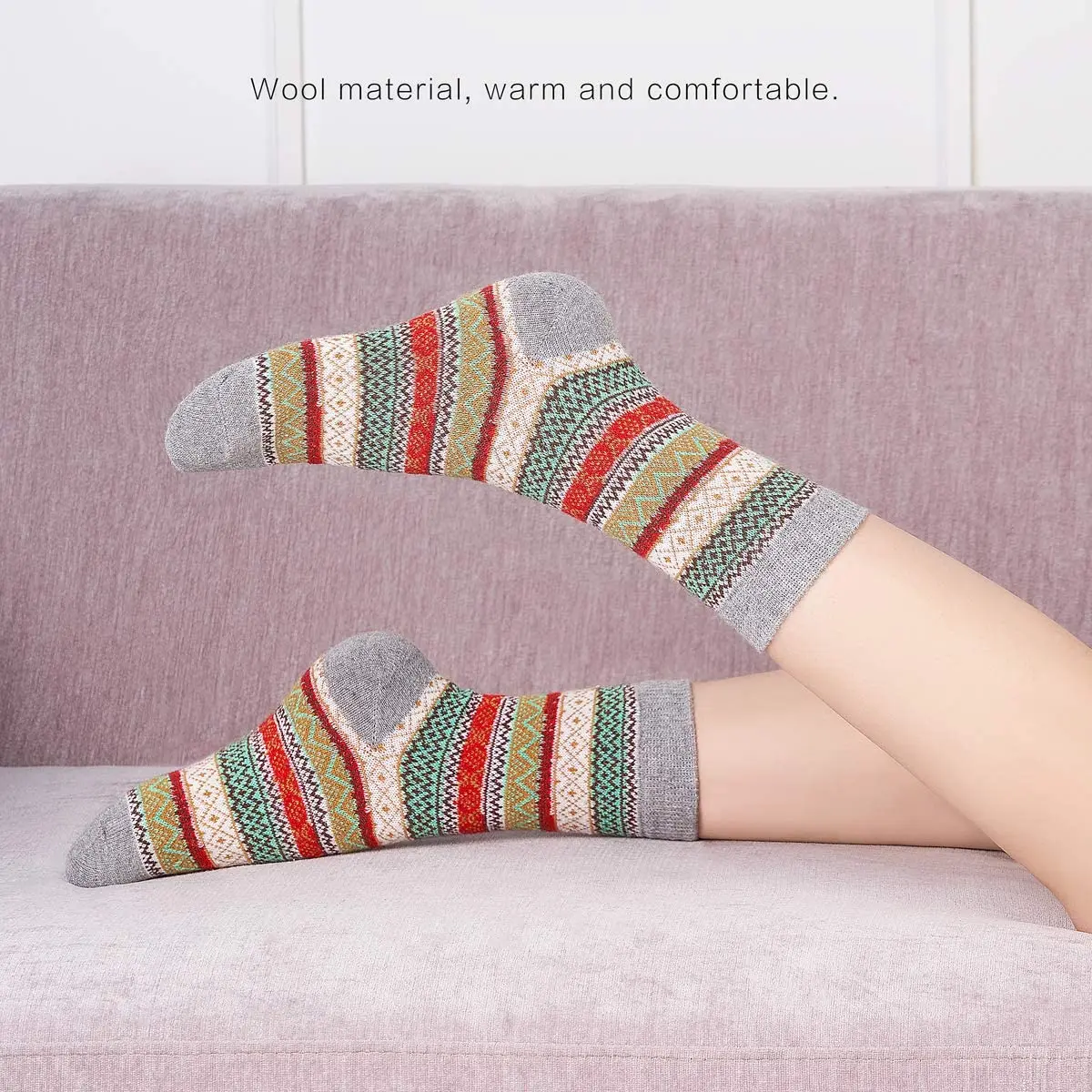 Easycosy Terry Wool Elastic Designer Autumn and Winter Warm Women Soft High Quality Thick Indoor Floor