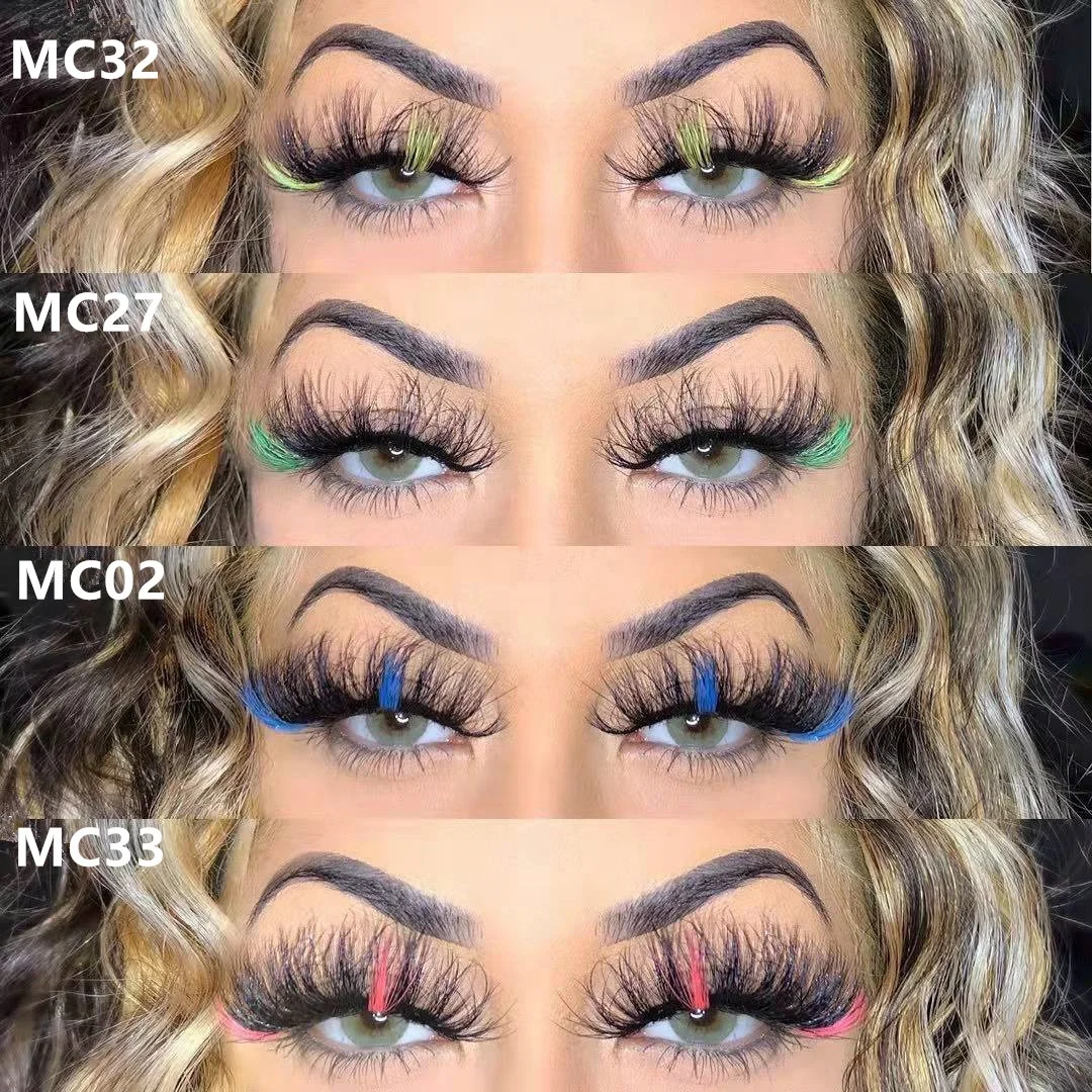 China Wholesale hot dramatic long 5D 25MM eyelashes 10 pairs eyelashes book fluffy mink lashes multi pack lashes