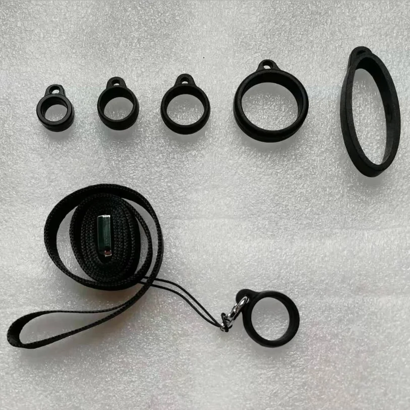 40mm black vape ring silicone e cigarette ring holder for box mods vape lanyard ring accessory in stock Malaysia Indonesia hot