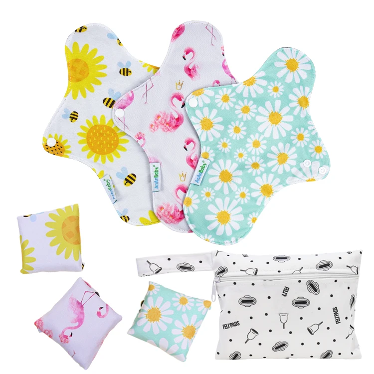 China Manufacture High Quality Absorbent Reusable Bamboo Charcoal  heavy flow sanitary pads custom logo sanitary pads for Women