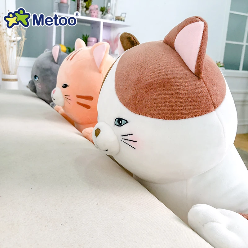 Metoo Мягкие и плюшевые игрушки животные черная кошка плюшевая подушка на заказ игрушка набивные