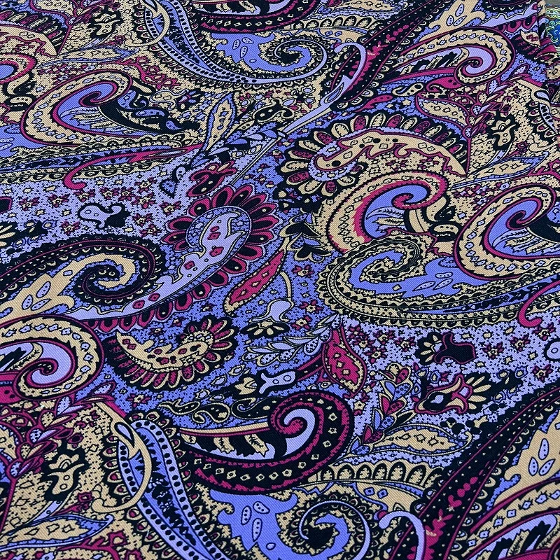 Hot Sales 100% Rayon twill  Fabric Customization Plain Floral Printed Fabric