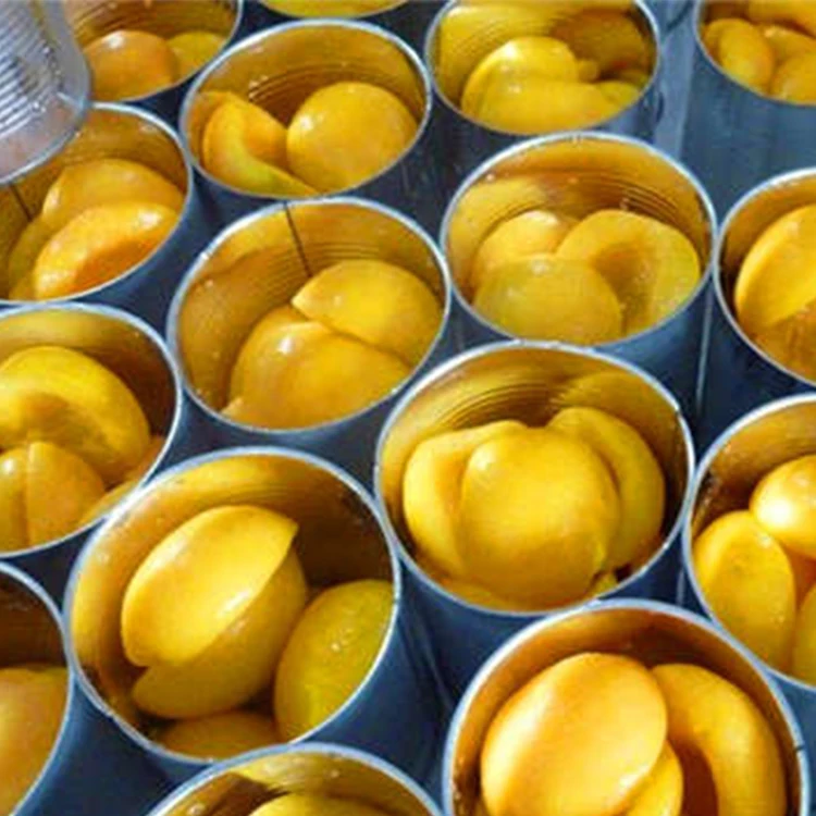 
canned yellow peach half in syrup 820g 