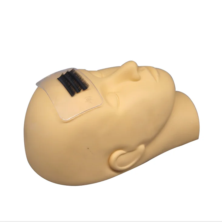 Massage Mannequin Head Flat Eye Facial Eyelash Eyelash Extension Makeup Practice Cosmetic Model Professional Training Heads Tool