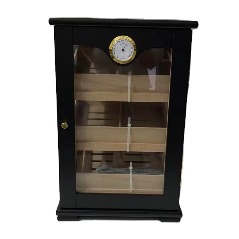 cigar cabinet with magnets in the door for seal