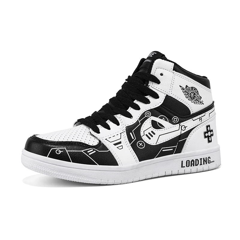 Guaranteed Quality Proper Price Rubber Leather Style Men Basketball Shoes