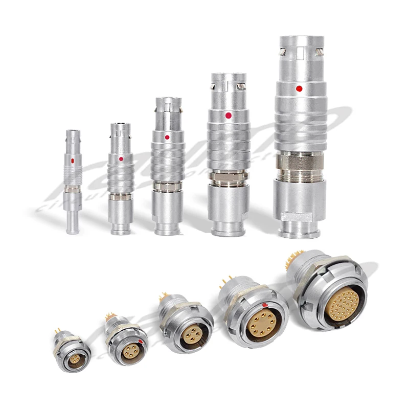 circular push pull FGG 0B 2 pin  FGG plug cable connector for ARRI camera