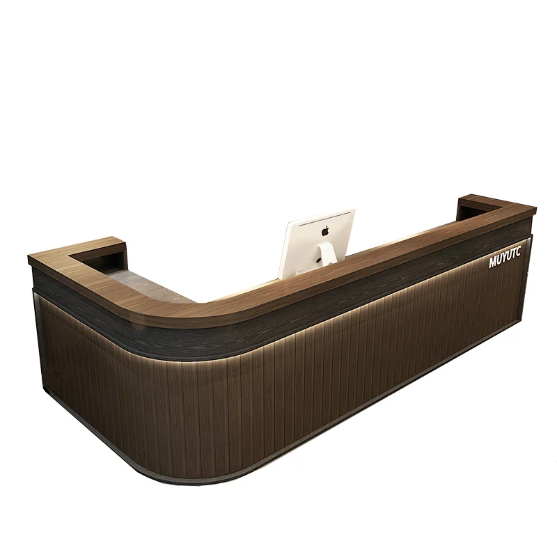 Retro cash register hotel restaurant bar bar table counter barbecue shop commercial front desk L-shaped corner order