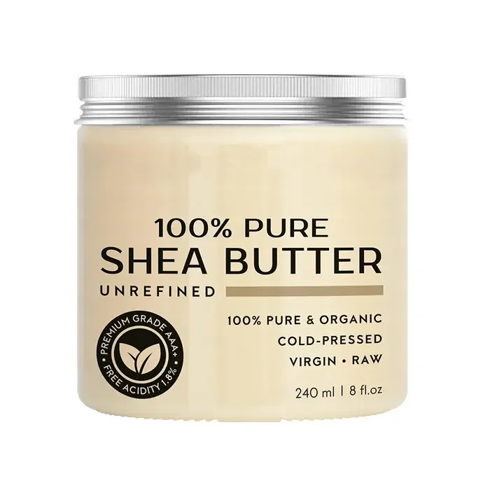 BLIW Private Label 250ML Wholesale Vegan Natural 100% Pure Shea Butter Cream Moisturizing Whitening Original Body Butter