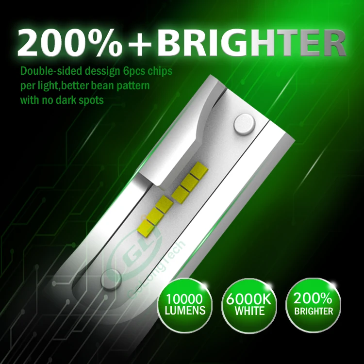 Golongtech 55W Cars for Car Motorcycle Projector mini bi H8 Drl Led Fog/Driving Lights Fog Light
