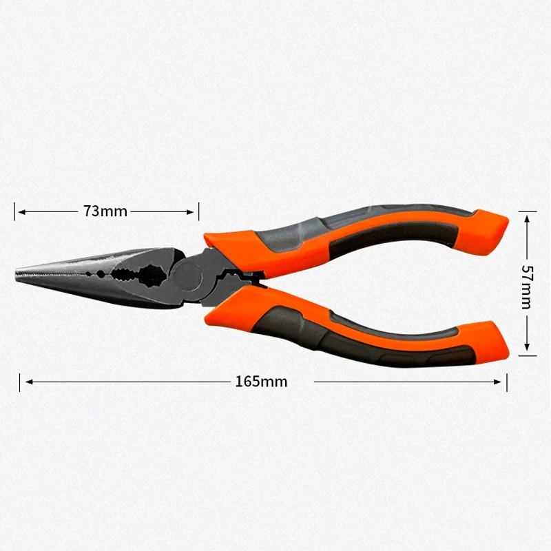Wholesales Casting tiger Handle Wire Cutting Combination Household Hardware Tools Clamp Needle-nose Diagonal Pliers