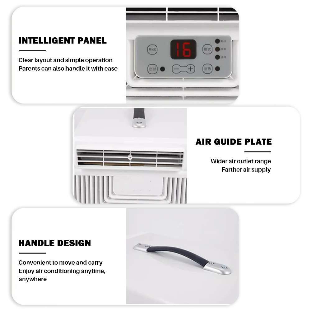heating and cooling Mosquito Net Air Conditioner Net Tent Air Conditioning Compressor With Remote Control 2300BTU