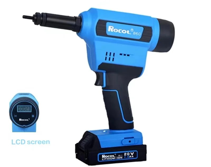 RL-860 батарея Заклепка гайка пневматический пистолет беспроводные клепальщик M3-M10