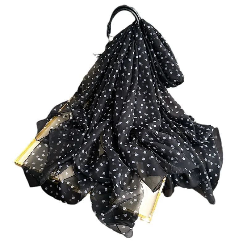 New Yourou Yarn Versatile Long Silk Scarf Beach Sun Protection Large Shawl Travel Vacation Scarf Cloak Gauze Scarf