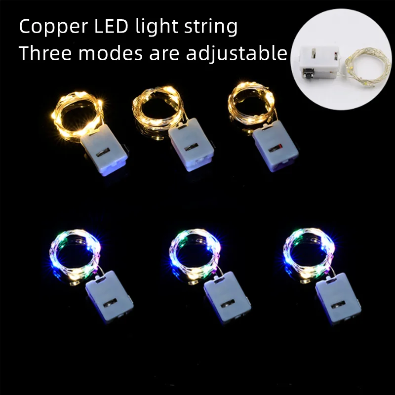 Decor Festival 1M 10Leds 2M 20Led 3M 30Leds Mini Micro Copper Wire Light Battery Operated Led Strip String Fairy Lights