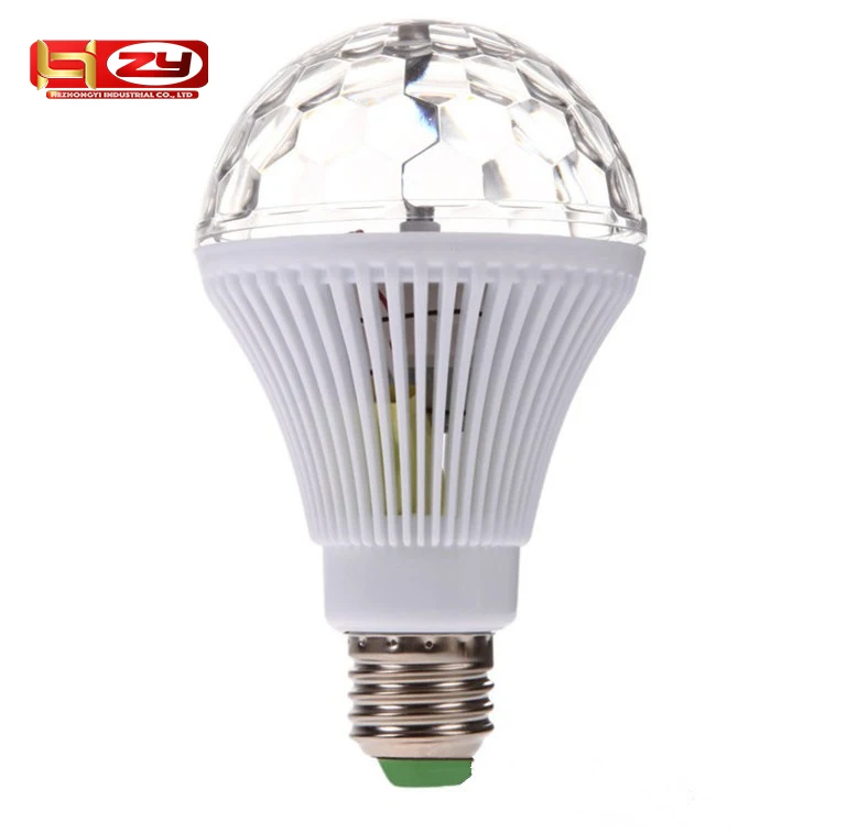  E27 светодиодные лампы Ac 85265v 3w высокой яркости Яркие Нарядные диско настольная лампа