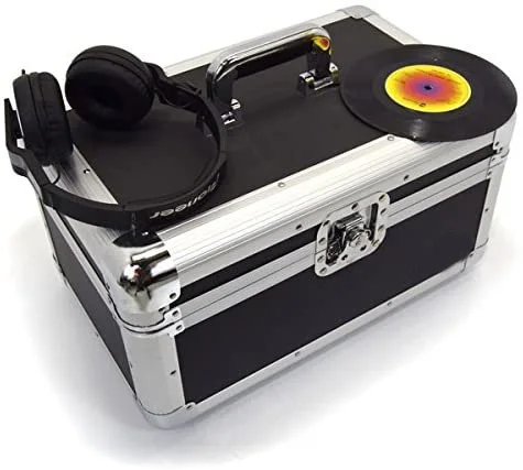 7 Inch Singles Vinyl Record Carry Case Storage Box Tough Strong Holds 200 Vinyl Record Box