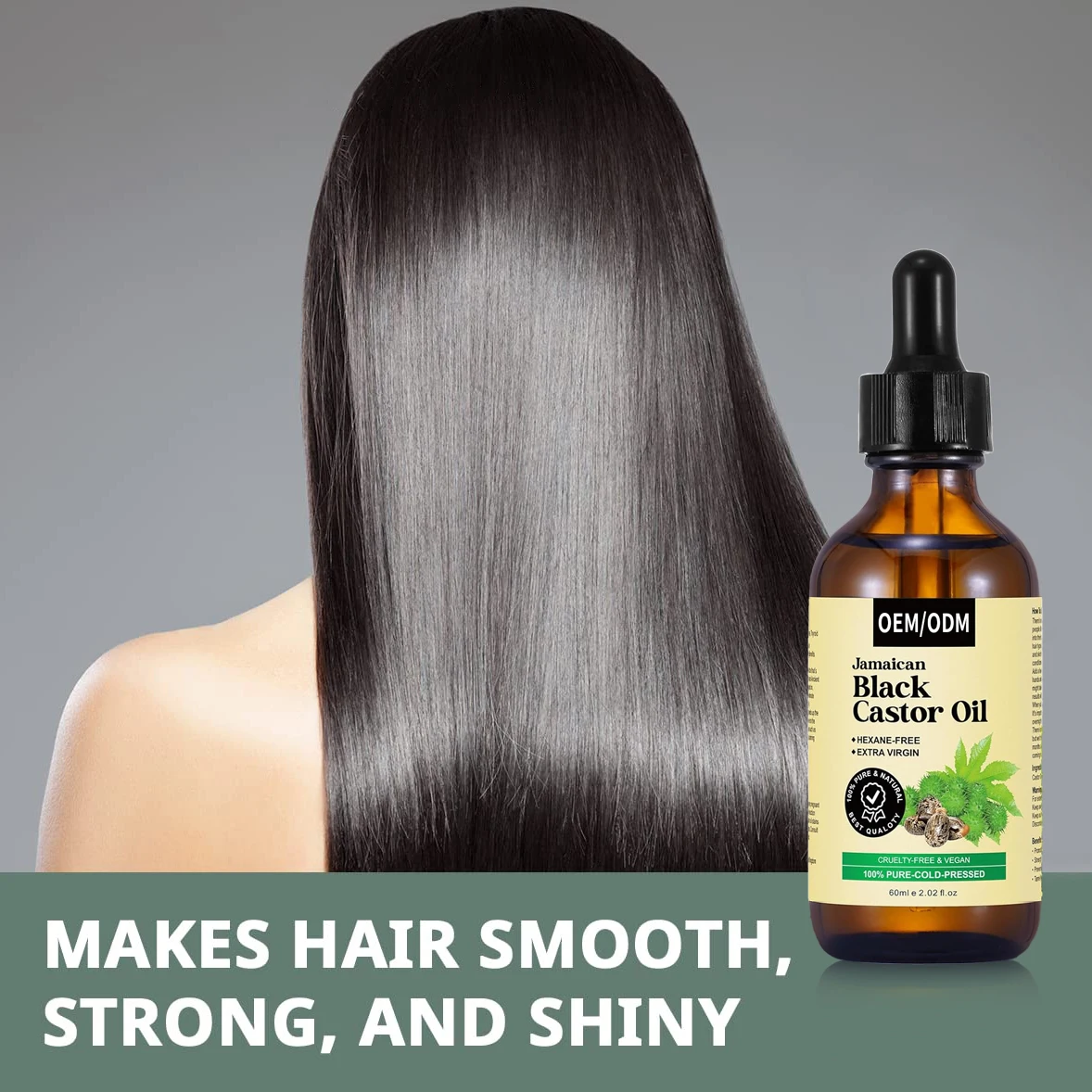 100% Natural Castor Oil Cold Pressed Organic Castor Oil for Moisturizing Dry Skin Hair Eyelashes Growth Castor Essential Oil