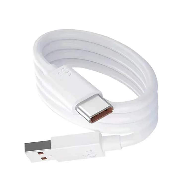 1M mobile phone charging cable 6A fast fast charging usb-c data cable Type-c 6a data cable charging for Huawei