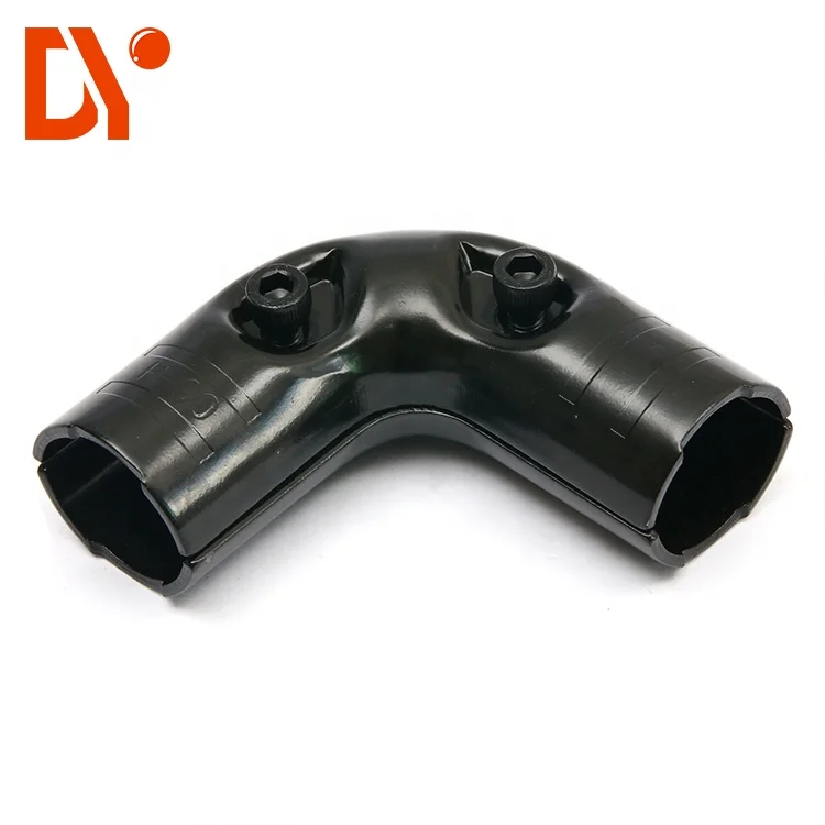 HJ-1 lean pipe connector for assmbly of T-shape or L-shape structure with two lengths of pipe