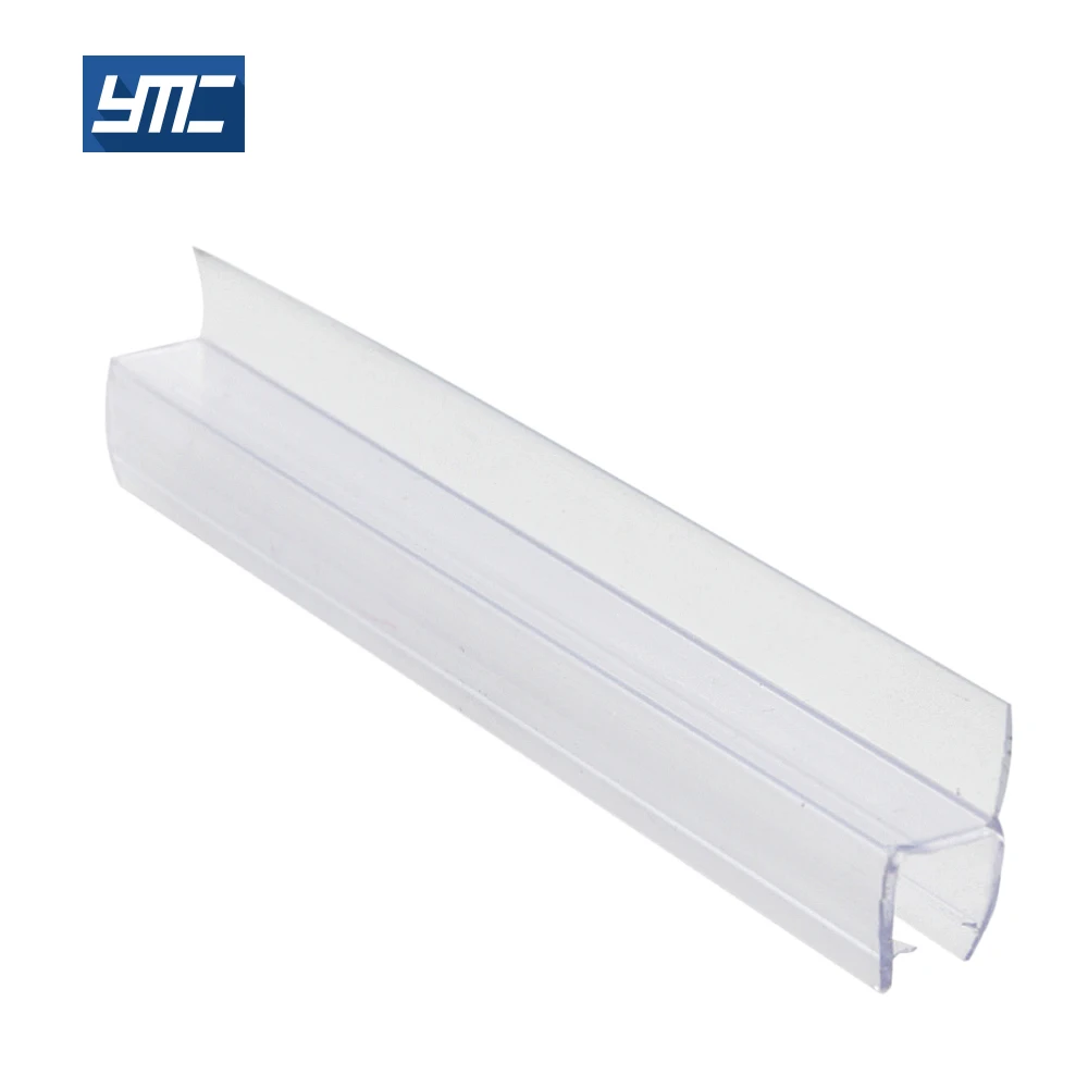 4-15mm Semicircle Wall Waterproof Sliding Glass Door Seal 15mm Shower Screen Seal Rubber Plastic Shower Door Seal Strip