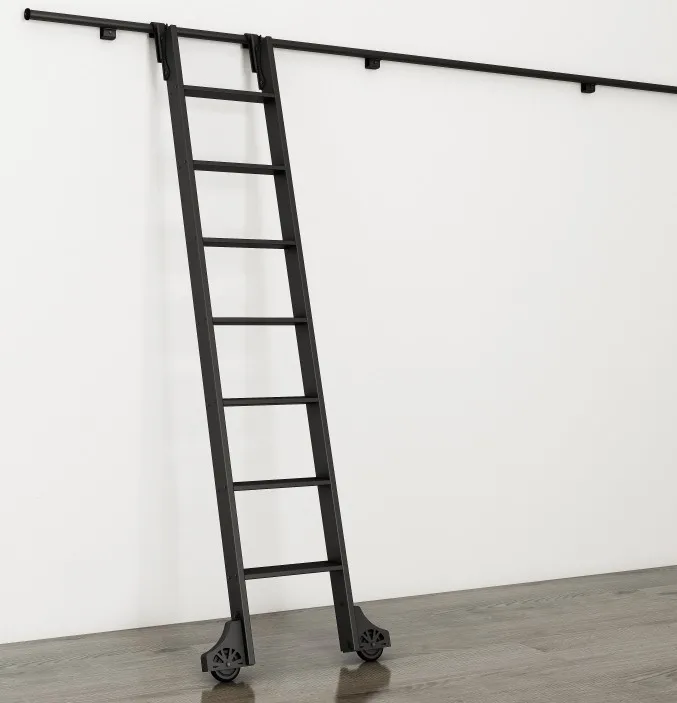 
Sliding Rolling Ladder Hardware for Library and bookshelf. 