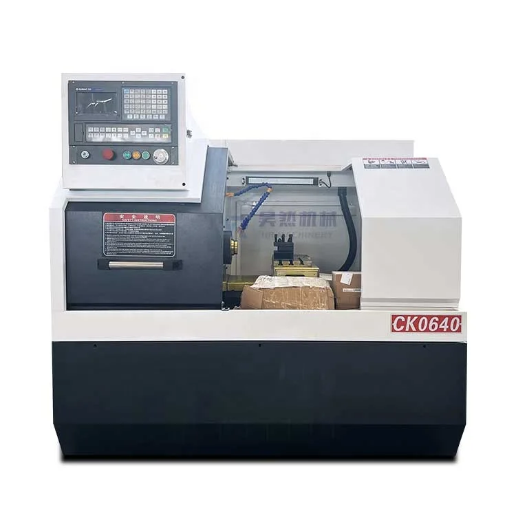 Cnc Lathe Machine Mini CK0640 Small Cnc Lathe Taiwan with Bar Feeder Motor Multifunctional Single Horizontal Provided 20 HR 400