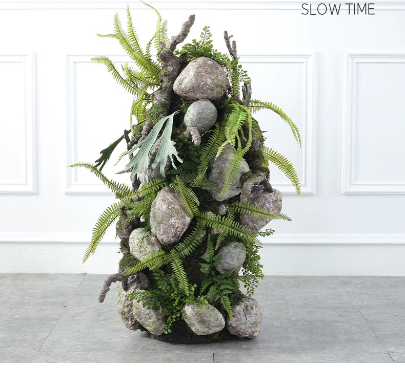 Shininglife Wholesale Artificial Moss Stone decoration for home