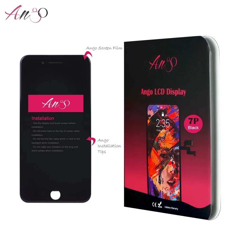 black LCD screen for Ango 7