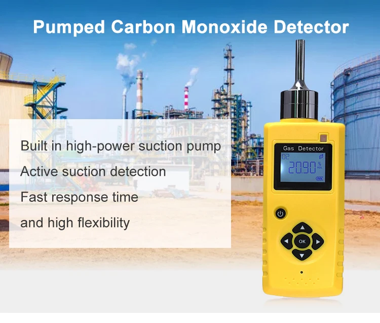 Pump Suction Safety-Industrial Carbon Monoxide Gas Analyzer For Measuring Flue Gases
